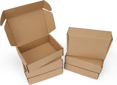 Productafbeelding van Verzenddozen 6 Pack, 178x127x50mm, Bruin Golfkarton, Sterke Bescherming, voor Opslag