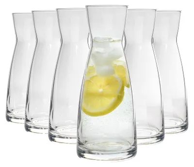Immagine prodotto di Confezione da 6 caraffe d'acqua in vetro dal design elegante