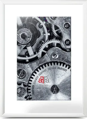 Produktbild von aFFa frames, Alu, Bilderrahmen aus Aluminium, Bild Foto Rahmen, Rechteckig, mit Acrylglasfront, Schwarz, 50x70 cm