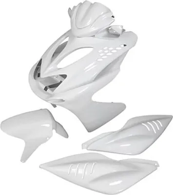 Zdjęcie produktu dla Str8 Zestaw białych owiewek 7 części do Yamaha Aerox do 2013 r