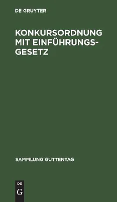 Produktbild von Konkursordnung mit Einführungsgesetz