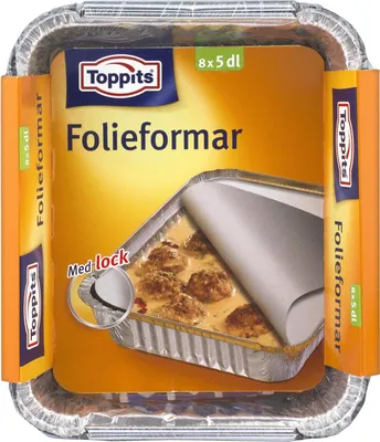 Immagine prodotto di Stampi in foil con coperchio 5dl 12pz DFP
