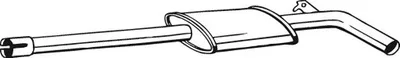 Produktbild von BOSAL 278-911 Mittelschalldämpfer Schalldämpfer für RENAULT SCÉNIC II (JM0/1) MEGANE II Kombi (KM0/1) MEGANE II (BM0/1, CM0/1) MEGANE II Stufenheck