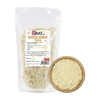 Zdjęcie produktu dla Orzech ziemny płatek 250g Brat.pl