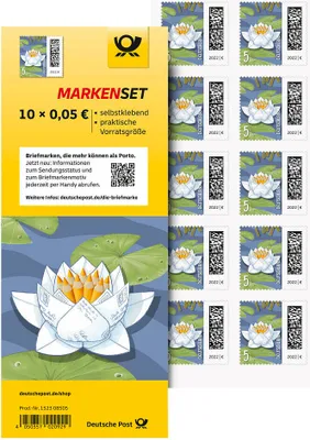 Immagine prodotto di "Deutsche Post 0,05 € Briefmarken ""Seebriefrose"" selbstklebend 10 St."