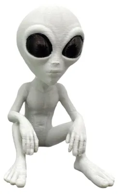 Produktbild von Mini-Alien-Ornament, Sci-Fi-Alien-Figur, lustige sitzende Alien-Statue, Pflanzgefäß-Dekoration für Garten, Zuhause, Schreibtisch, Geschenk für Alien-Fans