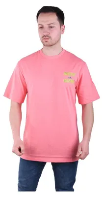 Zdjęcie produktu dla Herren T-Shirt Basic Long Tee Designer Shirt Tee Sommer Oversize TS-5004 2XL Rose