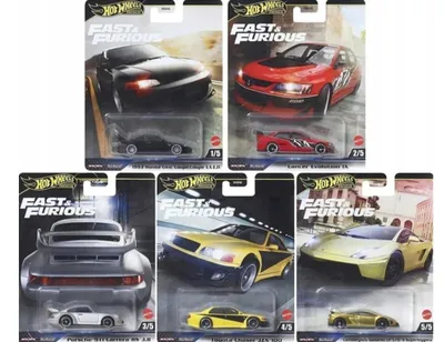 Produktbild von HOT Wheels Premium Set Fast & Furious – 5 Stück – Neu– Sammlerset – HNW46-979M