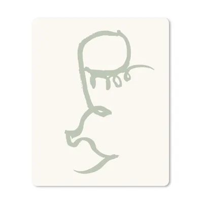 Produktbild von MuchoWow® Mauspad Mousepad Grün - Abstrakt - Figur - Formen 19x23 cm - Mousepads - Maus Mat - Pad - Mausunterlage - Mauspads - Spielen