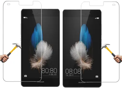 Produktbild von ino 2x Schutzglas kompatibel mit Huawei P8 Lite 2015 Panzer Panzerglas Displayschutzglas   Schutz Glas Displayglas 9H Schutz