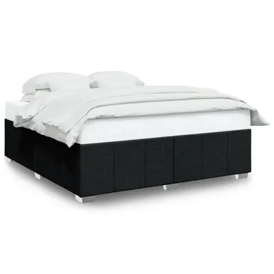 Produktbild von vidaXL Bettgestell ohne Matratze Schwarz 200x200 cm Stoff