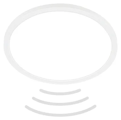 Image de BRILONER SLIM Plafonnier LED avec détecteur de mouvement ultraplat rond IP44 Ø290mm 18W 2400lm 4000K lumière blanc neutre Blanc lampe plafond salle de bain couloir garage