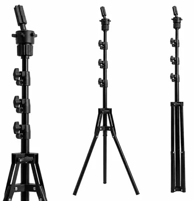 Zdjęcie produktu dla Statyw stojak do główki fryzjerskiej z regulacją 155 cm tripod