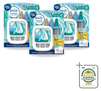 Productafbeelding van 3 x Ambi Pur 3Volution Starterkit - Frisse Wasmoment - 20 ml - Voordeelverpakking - 3 stuks