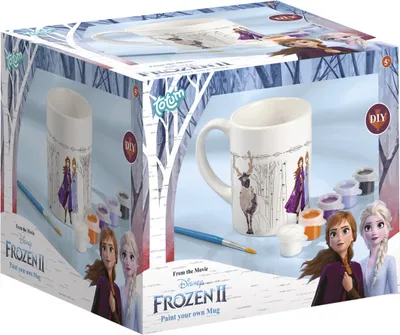 Produktbild von Totum Disney Frozen 2 Paint Your Own Mug, Guss-/Mal-Set für Kinder, 5 Jahr(e), Mehrfarbig