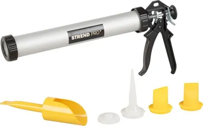Image de Kit Strend Pro, pistolet extrudeur avec embouts, 600 ml, set de 6 pieces