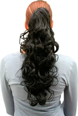 Produktbild von WIG ME UP Haarteil ZOPF mittellang SCHWARZ gelockt C128-2