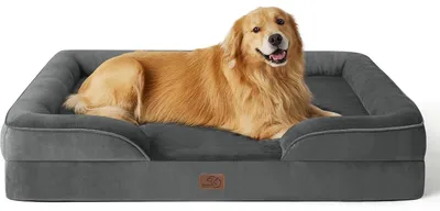 Produktbild von Orthopädisches Hundebett Ergonomisches Hundesofa 134x106 cm Dunkelgrau