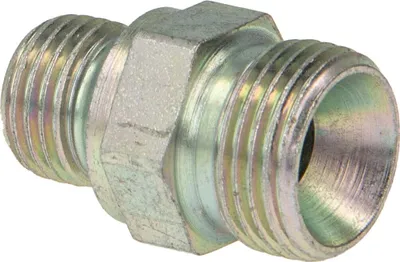 Produktbild von tecuro Einschraubnippel M12x1,5 AG x R 3/8 Zoll AG mit Innenkonus (iK), Stahl verzinkt