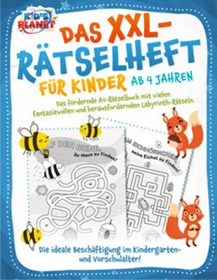 Produktbild von Das XXL-Rätselheft für Kinder ab 4 Jahren: Das fördernde A4-Rätselbuch mit fantasievollen und herausfordernden Labyrinth-Rätseln. Die ideale Beschäftigung im Kindergarten- und Vorschulalter!