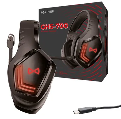 Produktbild von Forever GHS-700 BT kabellose On-Ear-Kopfhörer mit Mikrofon schwarz