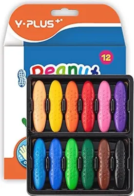 Obrázek produktu pro Barevné tužky pro batolata - 12 barev, netoxické a ergonomické