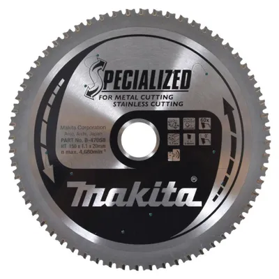 Makita Kreissägeblatt B-47058 150x20mm 60 Zähne für Metall und Edelstahl