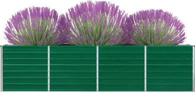 Produktbild von "im Sonderangebot"Hochbeet - CLORIS - Pflanzkasten - 320 x 40 x 77 cm Verzinkter Stahl Grün - DEMöbel7490609