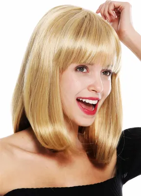 Produktbild von WIG ME UP Perücke Longbob schulterlang Pony Blond Mix VK-1-660H