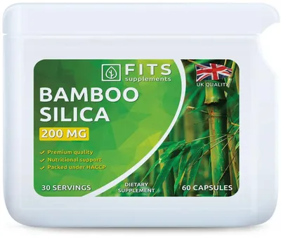 Obrázek produktu pro Bambusová křemenná kyselina 200 mg, 60 tobolek