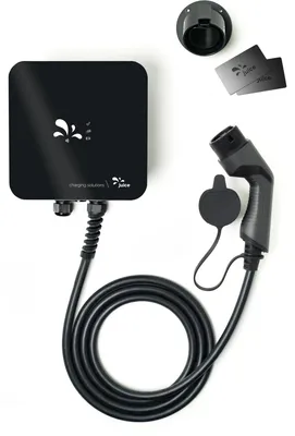 Imagen del producto de JUICE CHARGER me (/plateado, 11 kW, cable de 5 metros, RFID, contador de energía MID)