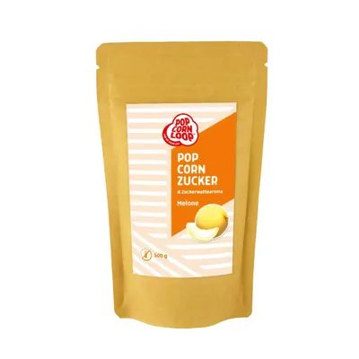 Produktbild von Popcornloop® MELONE Aroma 500g perfekt geeignet für Zuckerwatte und Popcorn zum Zubereiten Zuhause Süßes Premium Zuckeraroma