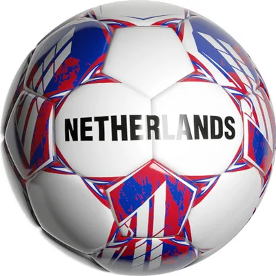 Produktbild von DERBYSTAR Länderball Niederlande Uni weiß blau rot 5