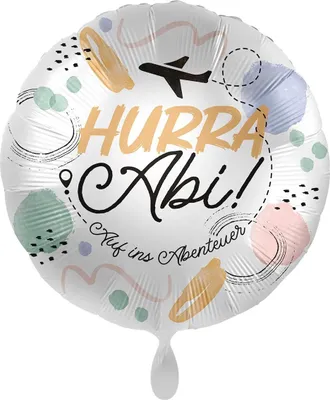 Produktbild von Folienballon Abi Auf ins Abenteuer 43cm Abitur Prüfung