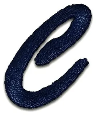 Produktbild von Buchstabe C 3.9x2.9cm: Alphabet Buchstaben Einzeln Auswählbar - Aufnäher, Bügelbild, Aufbügler, Applikationen, Patches, Flicken, Zum Aufbügeln