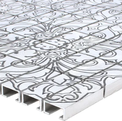 Produktbild von Mosaikfliesen Aluminium Profitis Silber