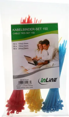Immagine prodotto di InLine® 59978E Set di fascette per cavi, 150 pezzi