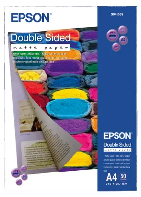 Image de Epson C13S041569 Epson Double Side Matte Paper A 4, 50 Blatt, 178 g    S 041569