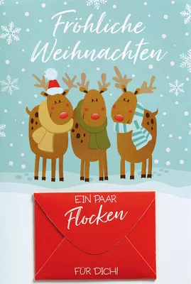 Produktbild von Weihnachten - Geldkarte - Glückwunschkarte im Format 11,5 x 17 cm