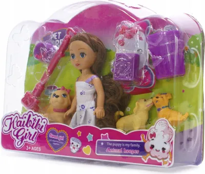 Produktbild von Mini-Puppe mit Hunden & Zubehör - Spielset Gartenabenteuer - Tierfreunde für Kinder