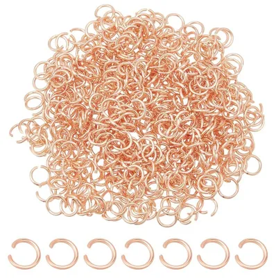 Productafbeelding van Jump Ringen 500 Stuks - 3mm Ronde Verbindingsringen - Roségouden O-Ringen - Metalen Connectors - Voor Sieraden Maken - Ideaal voor DIY Projecten