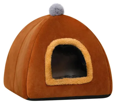 Produktbild von Katzenbett Höhle Mit Kissen 2-in-1 Katzentent Katzensofa, Weich Und Waschbar, Für Kleine Bis Mittelgroße Katzen