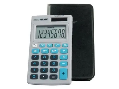Immagine prodotto di Calcolatrice 8 Pos. Grigio-Blu