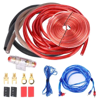 Subwoofer-Kabel-Set 2800 W, 4-Leiter-Verstärker, Installationskabel