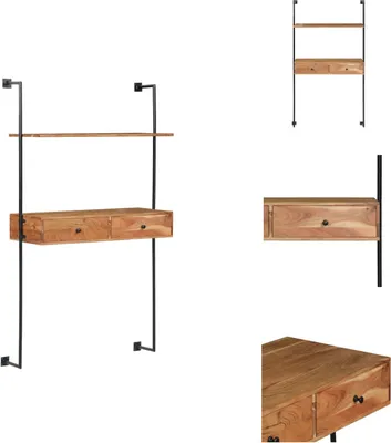 Produktbild von vidaXL Wandschreibtisch 90 x 40 x 170 cm Massivholz Akazie -  Wandregale
