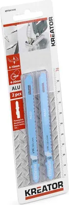 Image de Lames de scie sauteuse hss pour metaux 2 lames 100 mm 8 tpi (3 mm) 'T' Aluminium