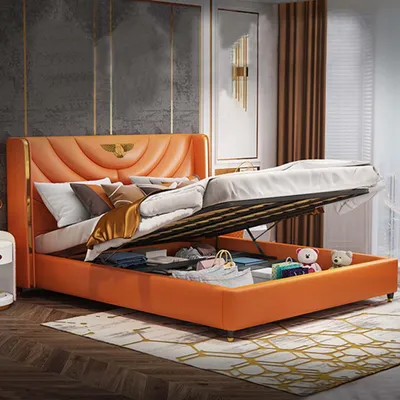 Produktbild von Schlafzimmer Bett Nachttische 3 tlg. Set Design Luxus Betten Holz Doppelbett Neu