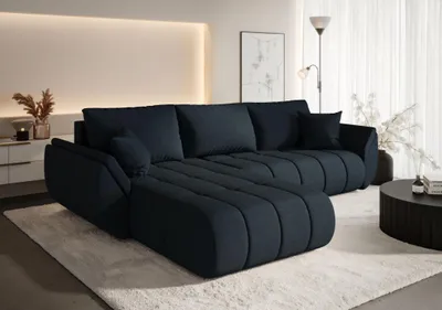 Obrázek produktu pro Rozkládací sedací souprava SERENITA 2 - modrá, levý roh