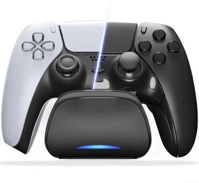 Productafbeelding van Laadstation - Geschikt voor PlayStation 5 - Oplaadstation voor & Edge Controller - Zwart