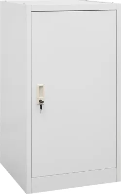 Produktbild von Sattelschrank Hellgrau 53x53x105 cm Stahl